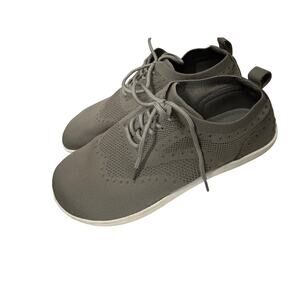 JackShibo Gray Knit Sneakers Mens Size 11.5 Lightweight Comfort Casual Shoes
